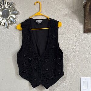 Cotton Express Charcoal vest vintage .